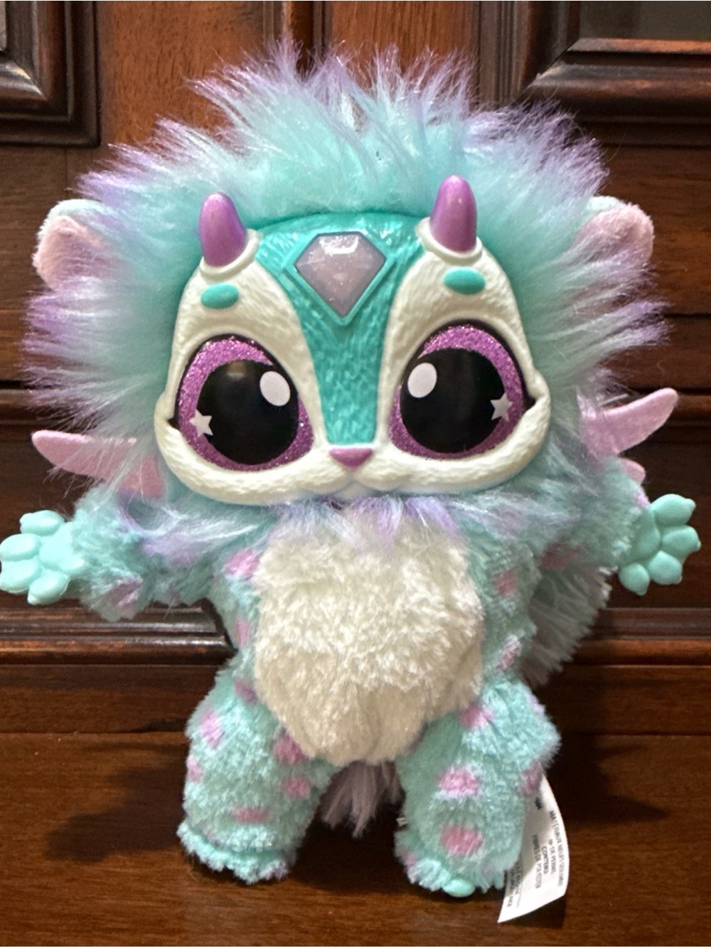 Magic Mixies Magical Misting Interactive 8” Teal Blue Plush DOLL Works
